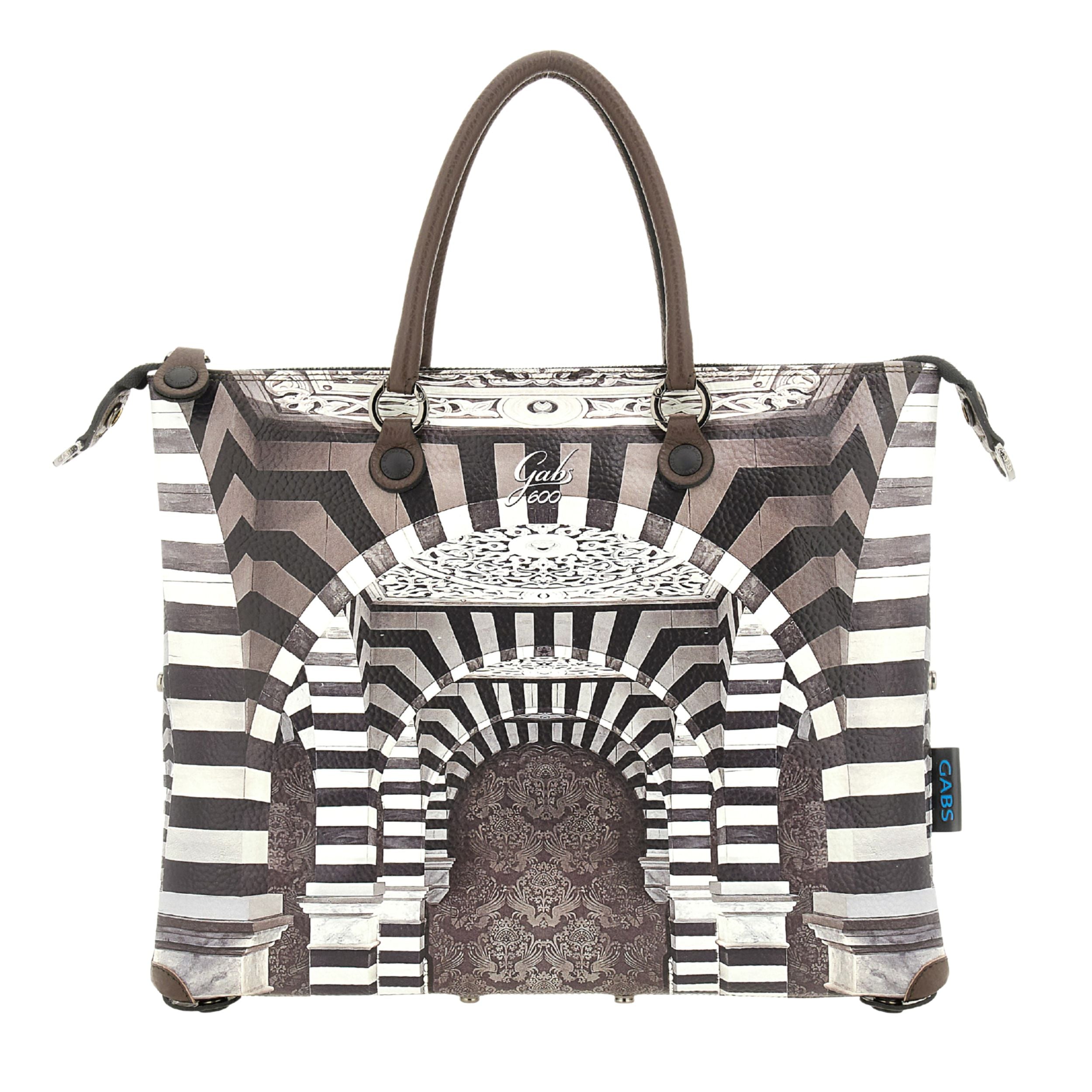 Gabs G3 Plus M Basic Borsa Zaino Trasformabile Hobo Shopper Tote Bauletto in Pelle Stampa 600