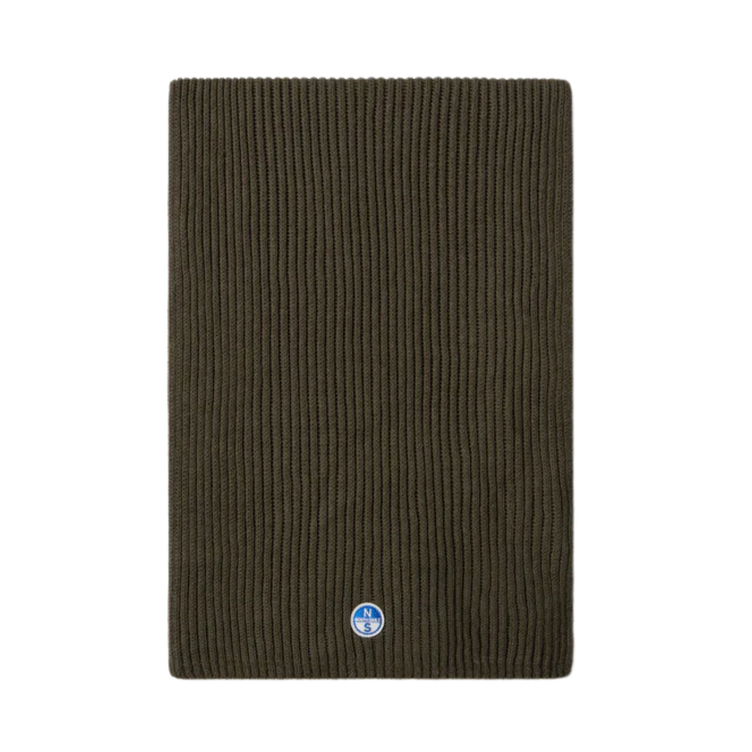 North Sails sciarpa costa logo ricamo patch 623286 verde 0440