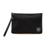 Blauer Pochette S5 Flow Borsetta a Mano Donna Uomo Tessuto Sintetico Nero Tinta Unita