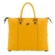Gabs G3 Plus M Borsa Zaino Trasformabile Hobo Shopper Tote Bauletto in Pelle Giallo Orzo