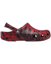 Crocs Zoccolo Sabot Effetto Marmo in Eva Rosso