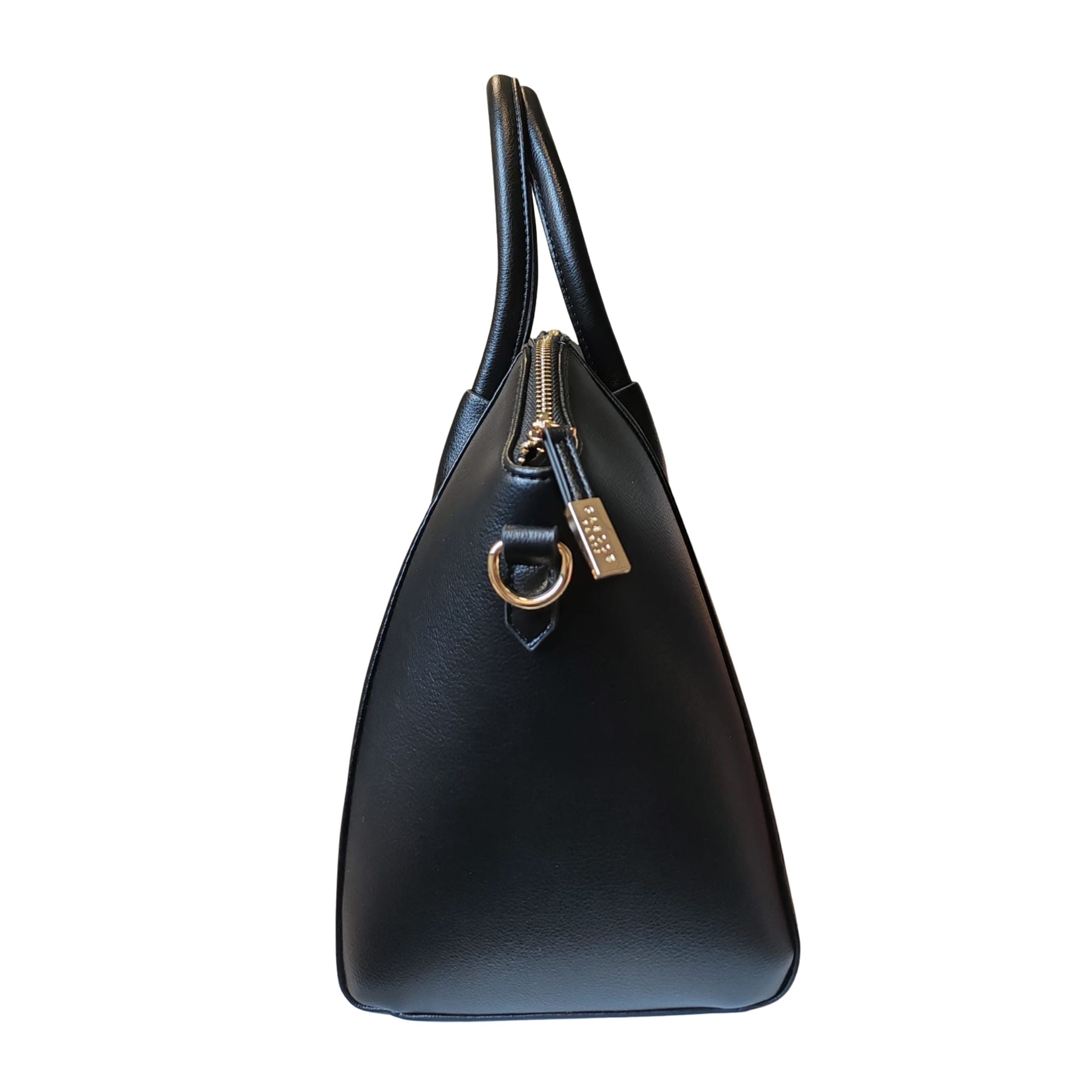 Gaelle Borsa a mano Maxi Duffle in Ecopelle Bottalato Nero Donna GAACW02324