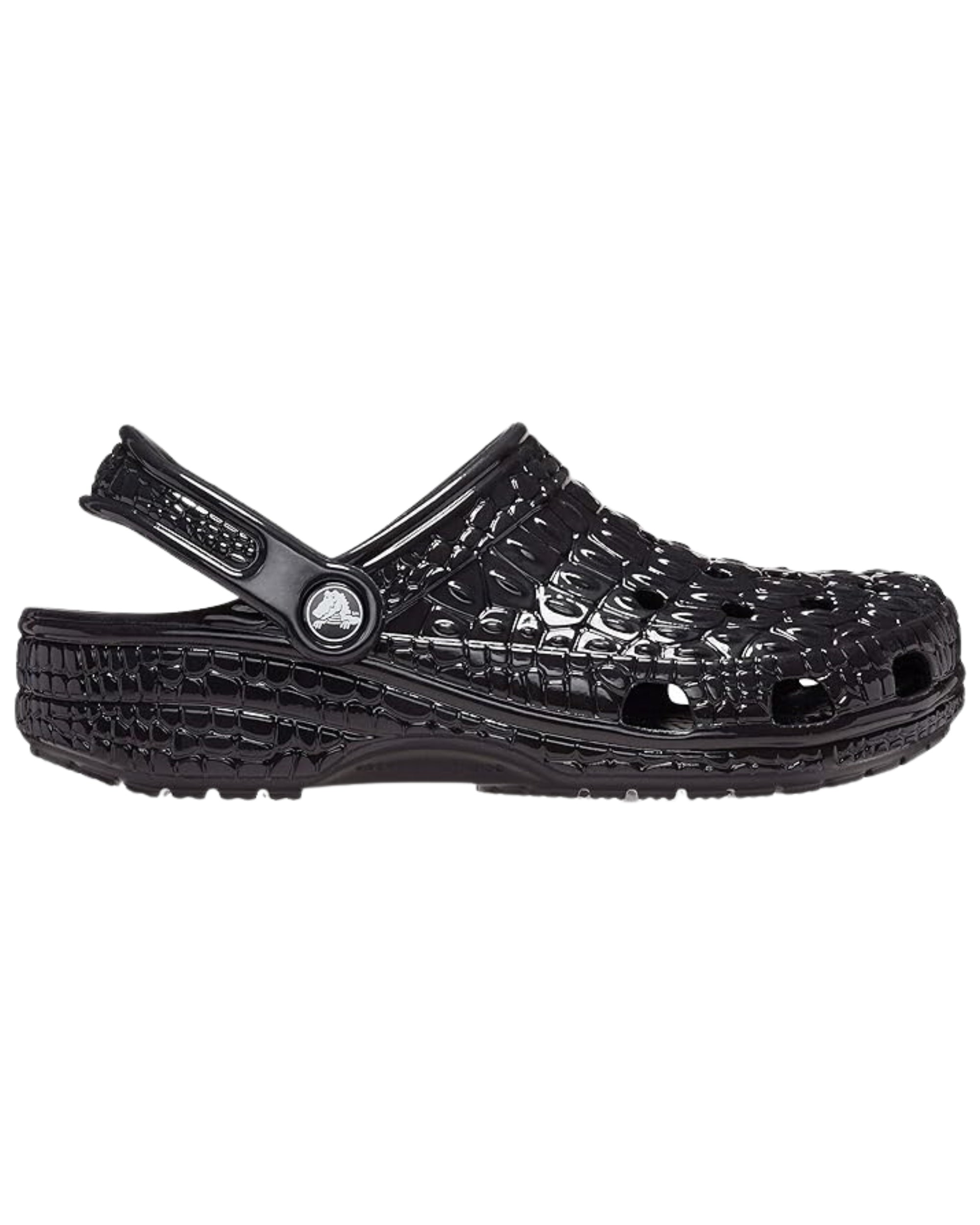 Crocs Clog Classic Metallic Crocskin Nero