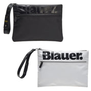 Blauer Pochette Clutch Wave Pattern Black Women