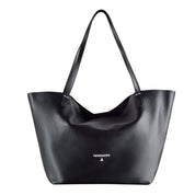 Patrizia Pepe Borsa Shopper a Mano in Pelle Nero Donna