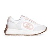 Liu Jo Scarpe Lolo 17 Sneakers in Pelle bianco rosa