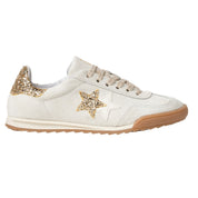 2Star Scarpe Sneakers Made in Italy artigianali Kurt Star Pelle avorio e oro 5130