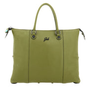 Gabs G3 Plus M Borsa Zaino Trasformabile Hobo Shopper Tote Bauletto in Pelle Verde Prezzemolo