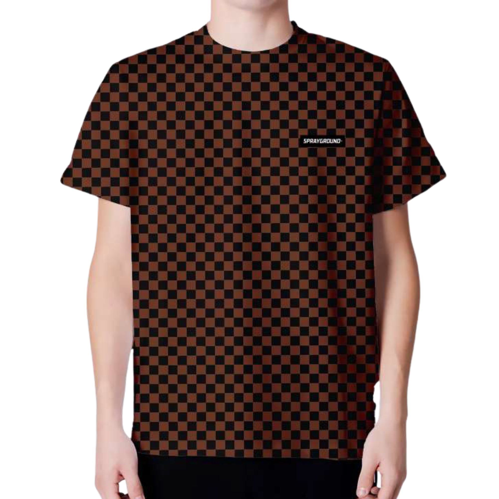 Sprayground T-shirt maglietta uomo men limited edition marrone SP837