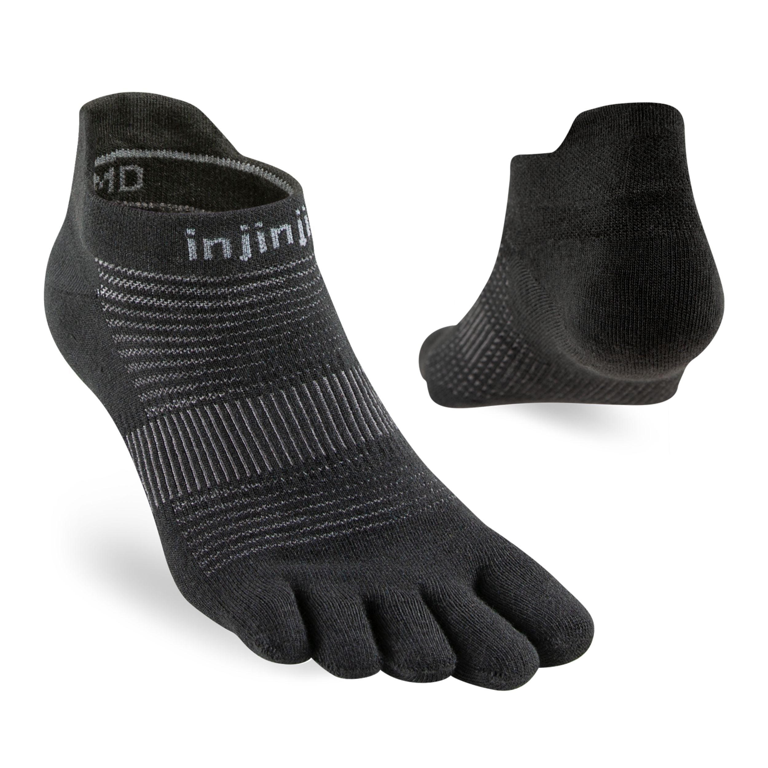 Injinji calze 5 dita da corsa Run Lightweight No-Show CoolMax EcoMade nero 281110