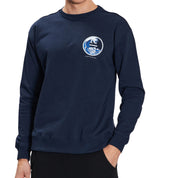 North Sails Felpa manica lunga girocollo CREWNECK SWEATSHIRT blu 691078