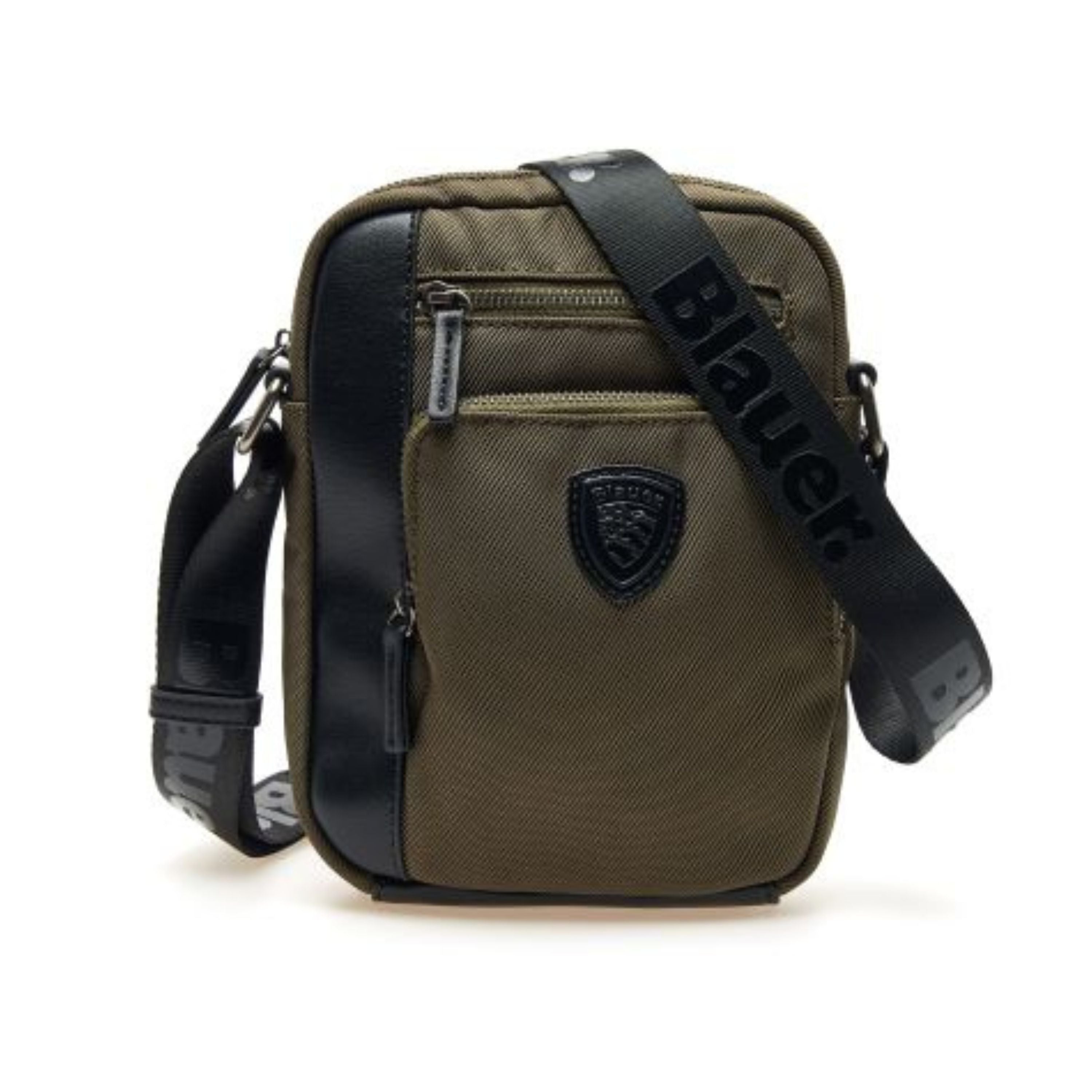 Blauer 22x17x7 Cm Camera Bag Crossbody 3 Tasche Zip verde militare