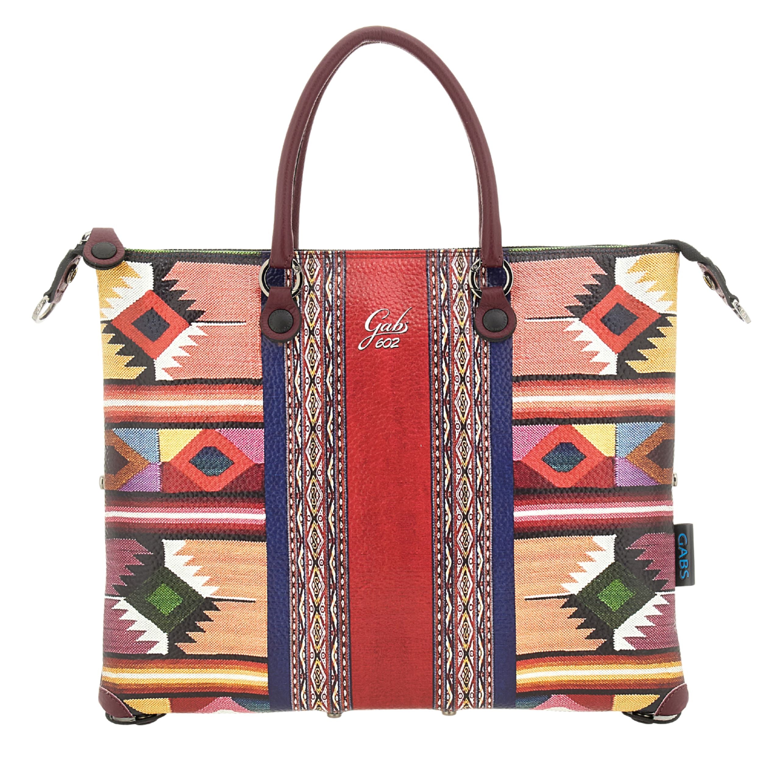 Gabs G3 Plus M Basic Borsa Zaino Trasformabile Hobo Shopper Tote Bauletto in Pelle Stampa 602