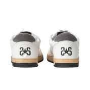 2Star Scarpe Sneakers Made in Italy artigianali Week Star Pelle Bianco Nero Uomo 5056