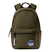 North Sails zaino core 28x13x43 cm canvas di cotone spalmato porta pc laptop 631042 verde militare
