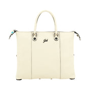 Gabs Borsa Zaino Trasformabile Hobo Shopper Tote Bauletto in Pelle Panna