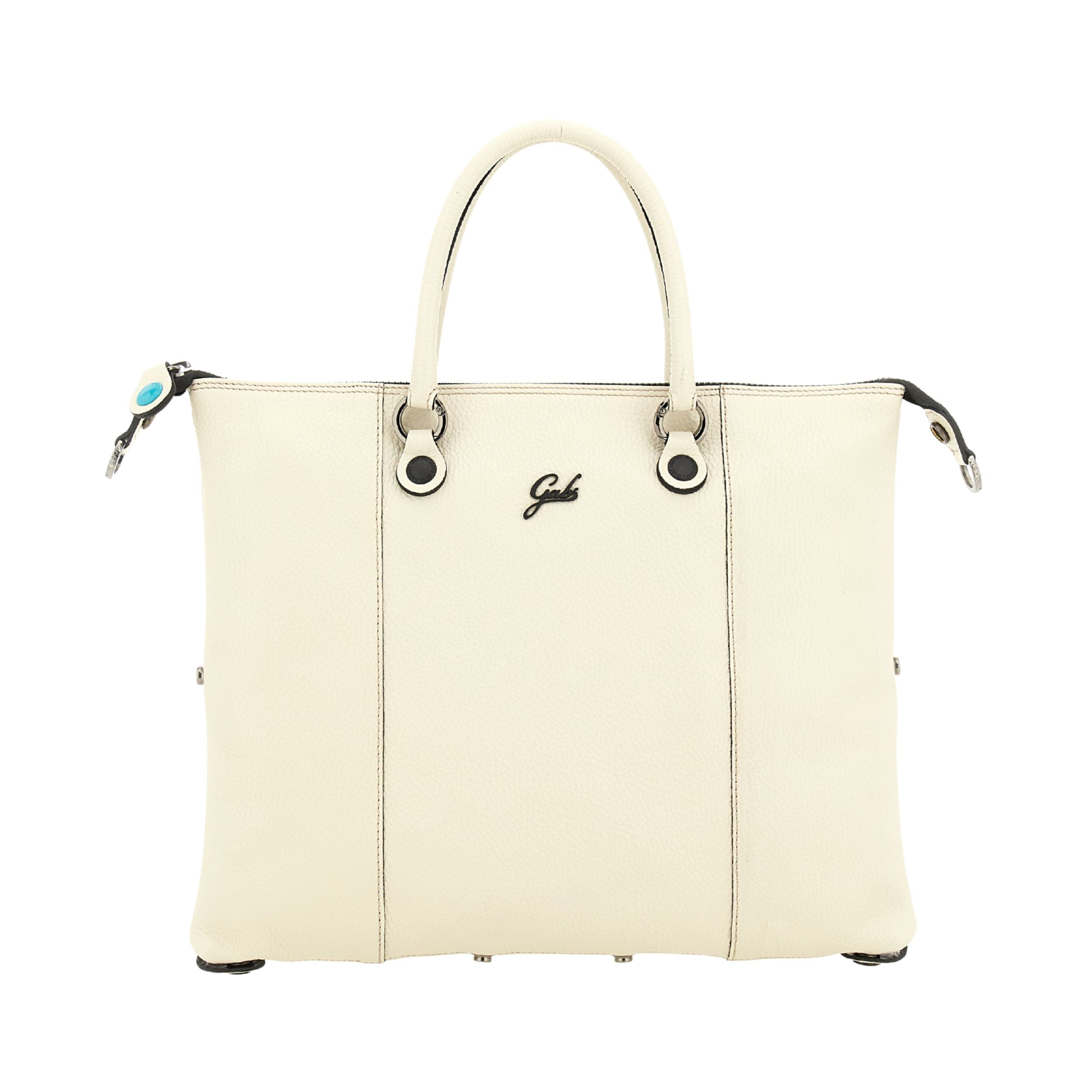 Gabs Borsa Zaino Trasformabile Hobo Shopper Tote Bauletto in Pelle Panna