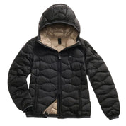 Blauer Giubbino Corto Imbottito Camelia Nero Interno Beige Donna