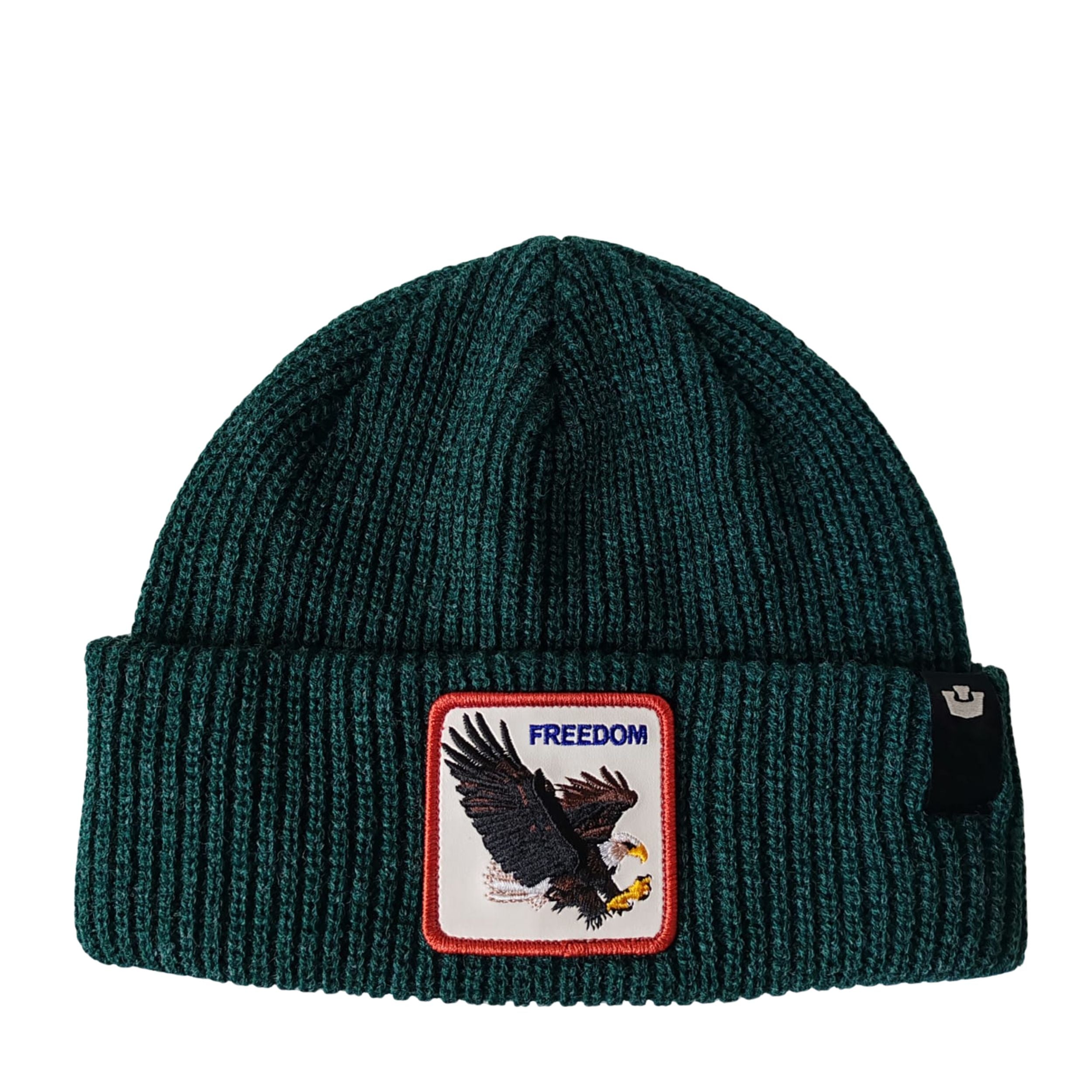 Goorin Bros. Cuffia Beanie 'Freedom Eagle' in Misto Acrilico Verde Prato Unisex