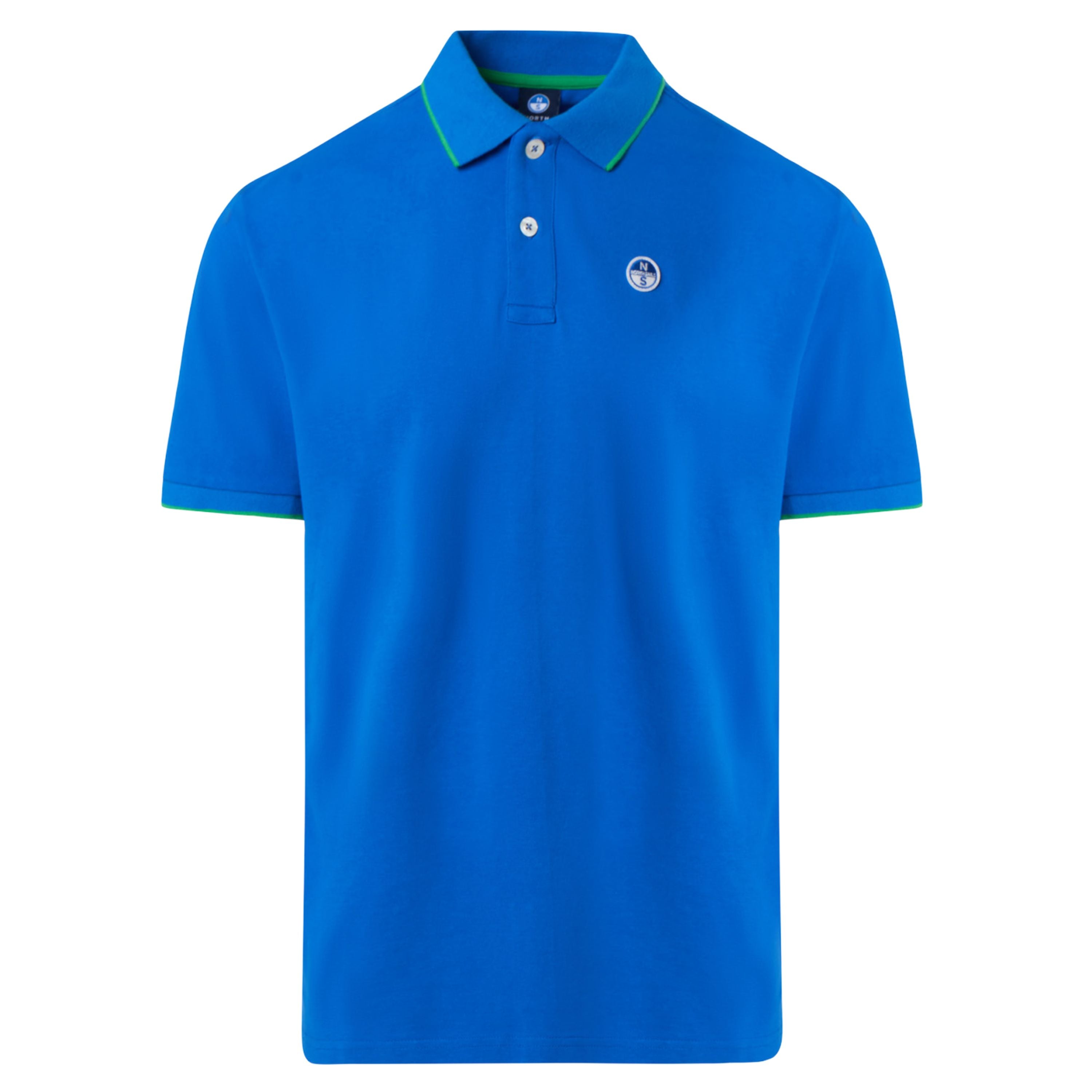 North Sails Polo maglia maglietta 692452 colletto rigato cotone biologico 0760