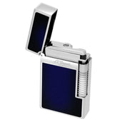 S.t.dupont Le Grand antivento ricaricabile laccato blu palladio c23013