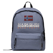 Napapijri Women Unisex Backpack Rugged Cotton Logo Grey Men