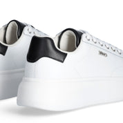 Liu Jo Scarpe Babol 01 Sneakers bianco pelle logo argento nero