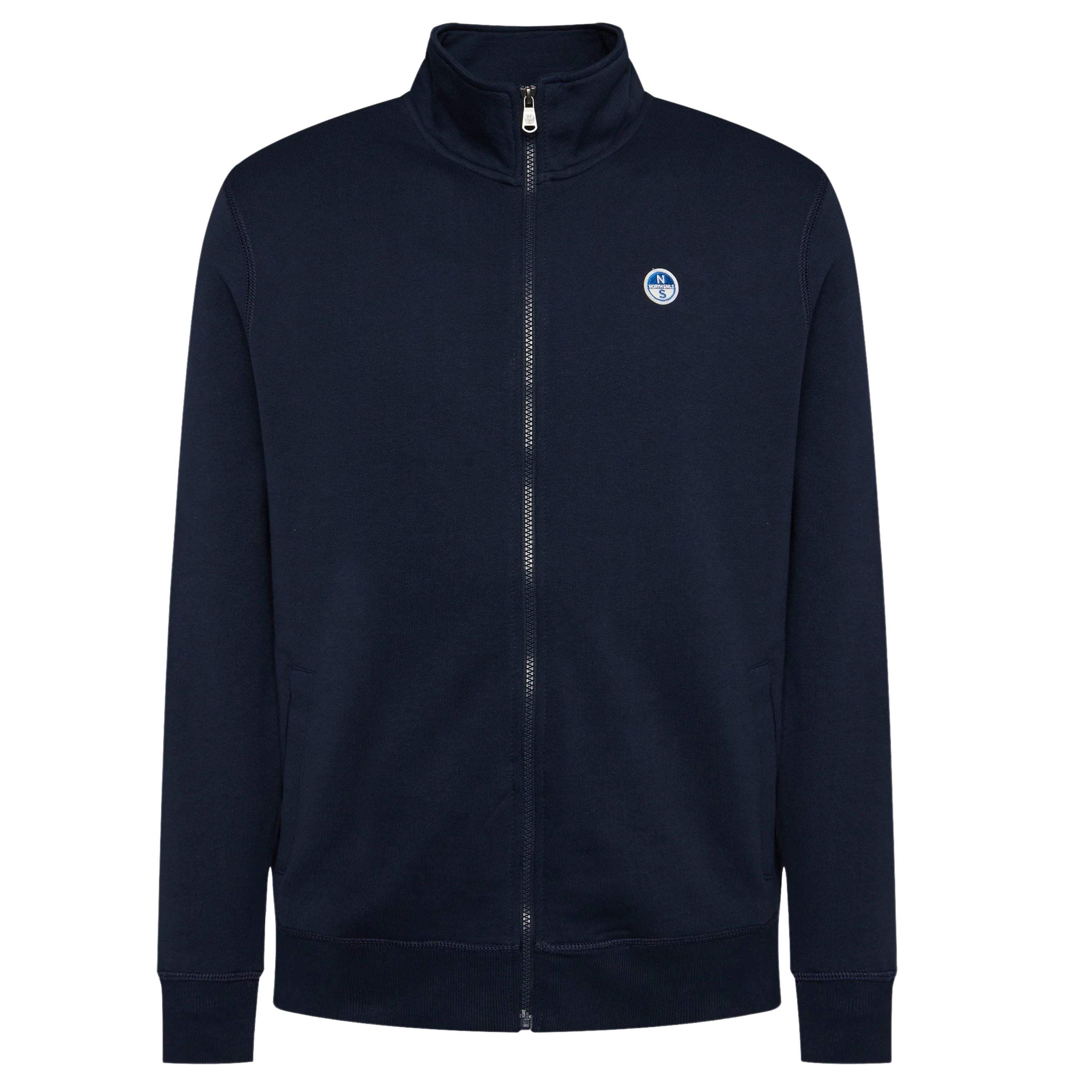 North Sails Felpa manica lunga BASIC FULL ZIP SWEATSHIRT blu navy 691221