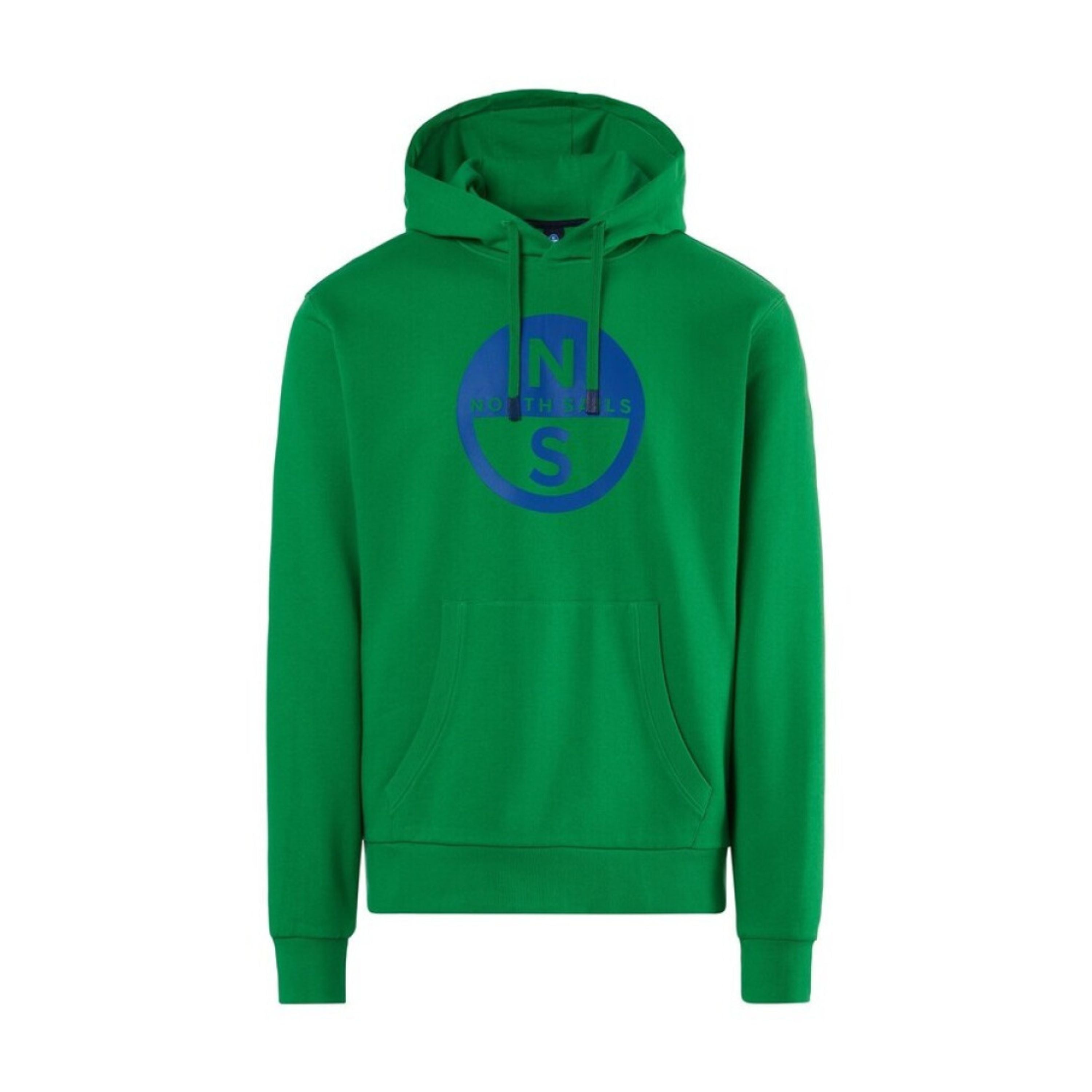 North Sails Felpa manica lunga girocollo Hoodie SWEATSHIRT Big Logo 691223 verde