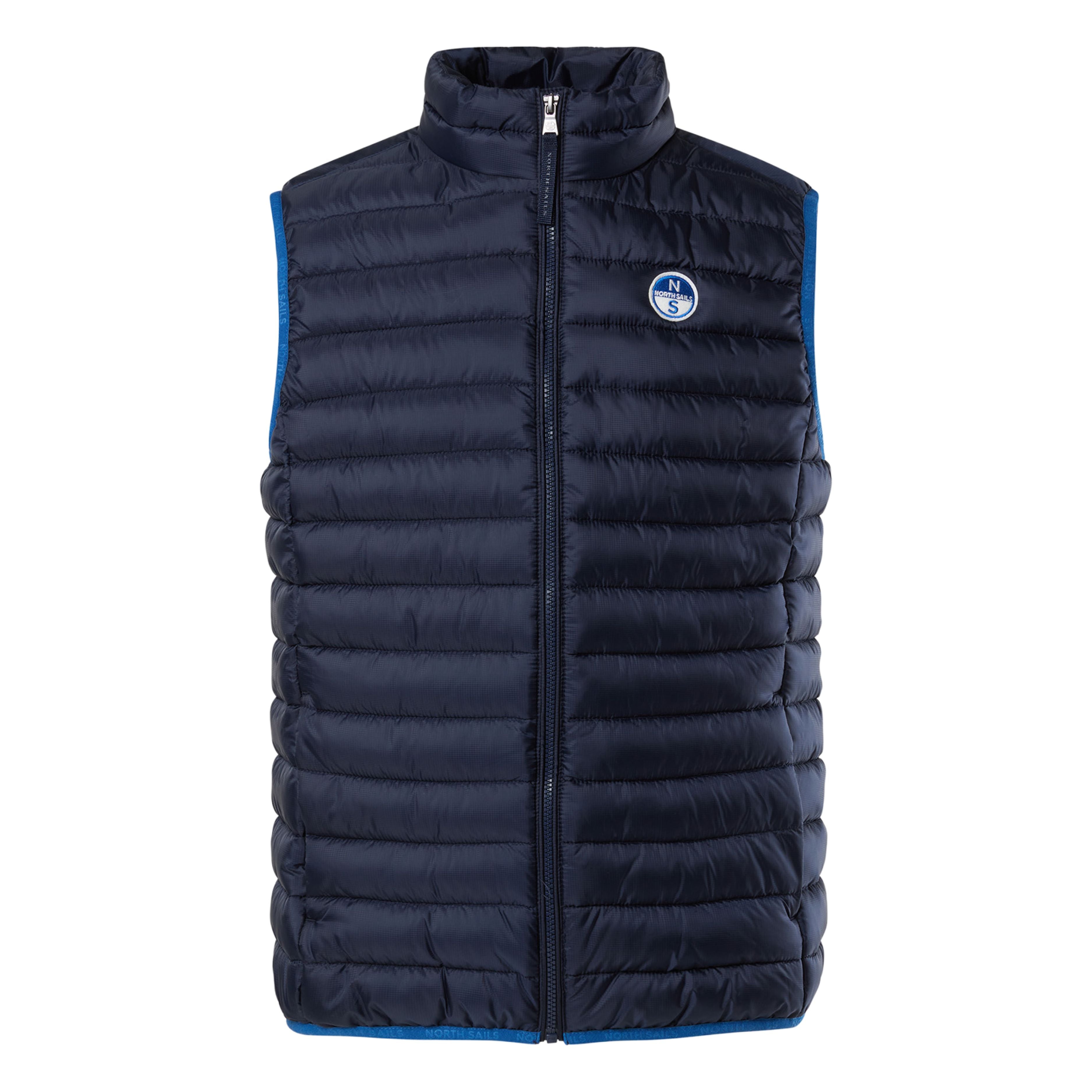 North Sails Gilet Smanicato Zip Crozet Vest tecnico outdoor antivento Tech 603272 0802 navy