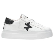 2Star Sneakers Donna Platform Star con Tomaia in Pelle Effetto Used