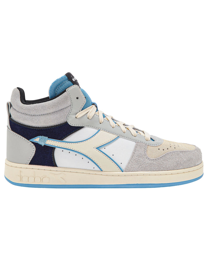 Diadora Magic Basket Demi Twin in Pelle Scamosciata Grigio 1