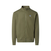 North Sails Felpa manica lunga BASIC FULL ZIP SWEATSHIRT verde militare 691221
