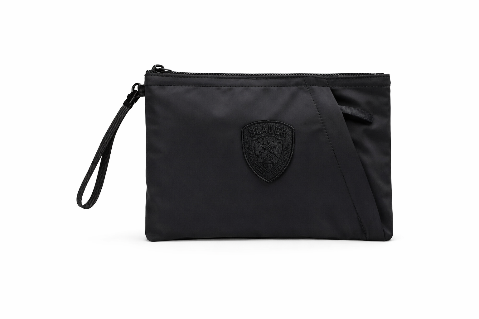Blauer Borsa Pochette TARO Clutch Donna Uomo sling polso 27x18 cm nylon nero black