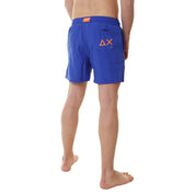 Sun68 Swim Pant Macro Logo Blue