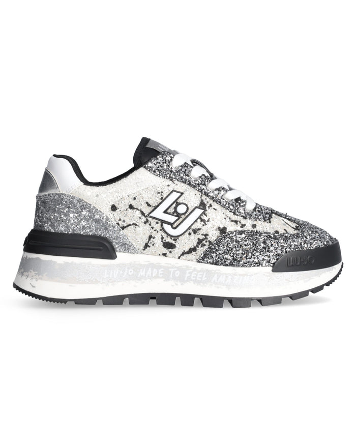 Liu Jo Women's Silver Leather Sneakers 1