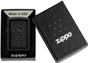 Zippo Ricaricabile Antivento Made In Usa Nel Box Regalo Nero Unisex