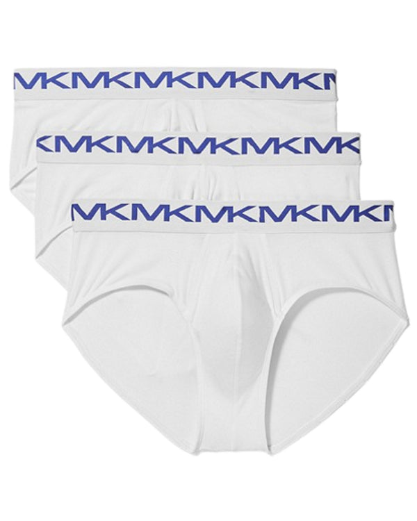 Michael Kors Tripack 3 Pezzi Set Kit Intimo Mutande Bianco Uomo