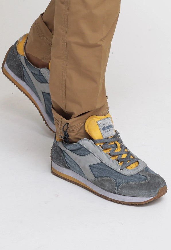 Diadora Heritage Sneakers Equipe H Dirty Stone Wash Evo Tela e Pelle Blu