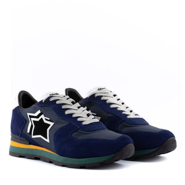 Atlantic Stars Sneakers Casual Lacci Sport Fashion Style Blu Uomo-2