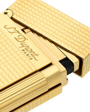 Stdupont Double Flame Diamond Plated Gold Unisex