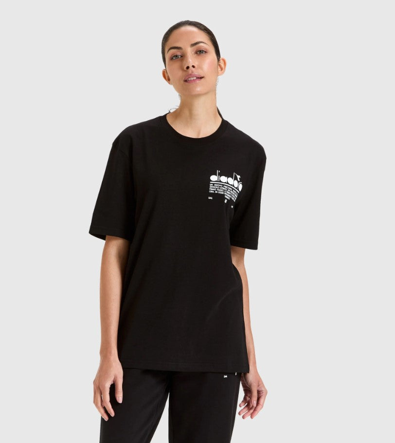 Diadora T-Shirt 502178208 Black Cotton