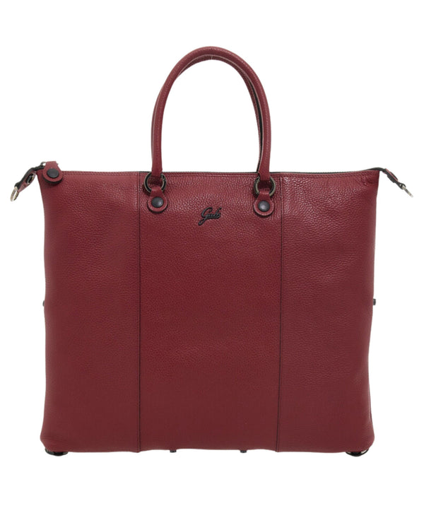 Gabs Zaino Trasformabile in Shopper, Bauletto e Hobo in Pelle Rosso