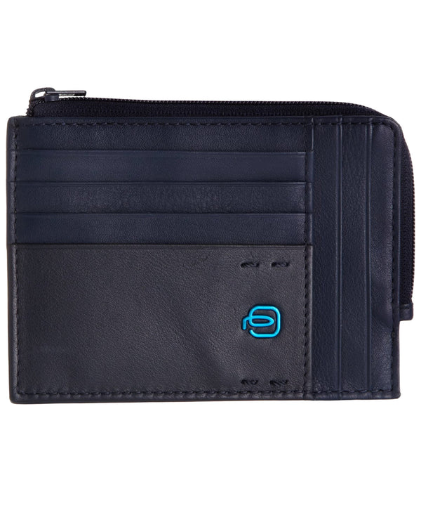 Piquadro Coin Purse And Card Holder Blue Men