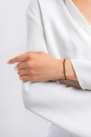 Brosway Bracciale Tennis Acciaio Simbolo lucchetto Collezione Desideri oro nero BEI079