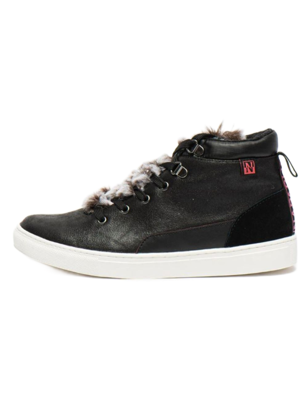 Napapijri Sneakers Alte Stivaletti Urban Casual Pelle Nero