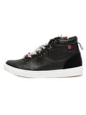 Napapijri Sneakers Alte Stivaletti Urban Casual Pelle Nero