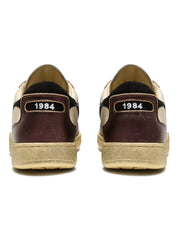 Diadora Heritage Sneaker MI Basket Low Metallic in Pelle Effetto Used Beige Leggero Unisex