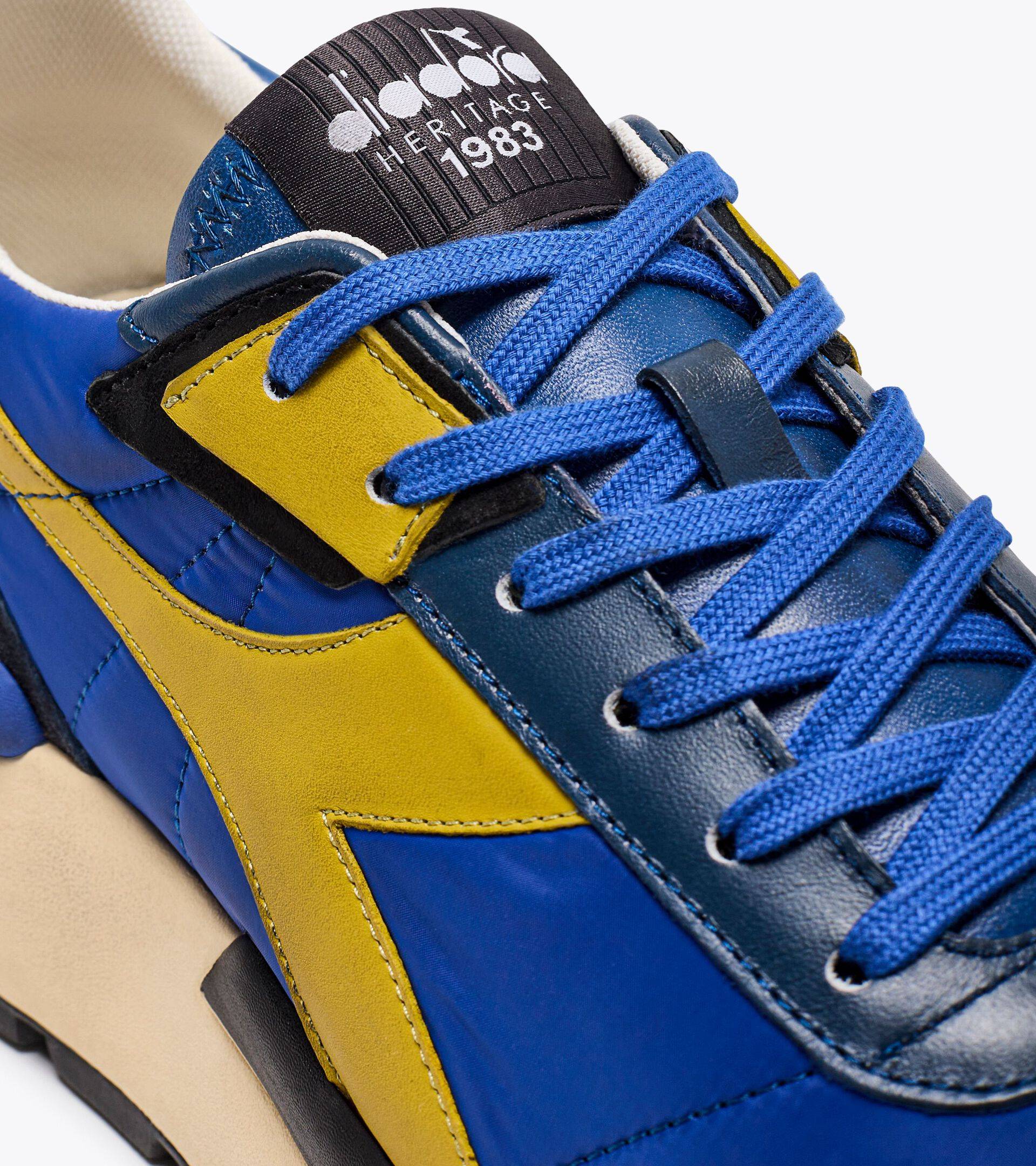 Diadora Heritage Sneaker Mercury Elite in Pelle Blu Regista Unisex