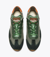 Diadora Heritage Sneaker Equipe Dirty Sw Evo in Tela e Pelle Verde Uomo